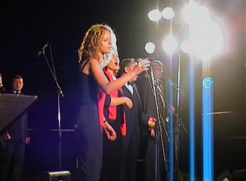 The SARAH SHEPPARD SPIRITUALS singing for 2000 people at Villa Spalletti for the Casalgrande Gospel & Soul Festival on July 21st 2001.